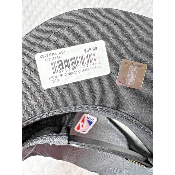 New Era Milwaukee Bucks 2021 NBA Champions 9FIFTY Snapback Hat One Size Adult - Picture 4 of 9